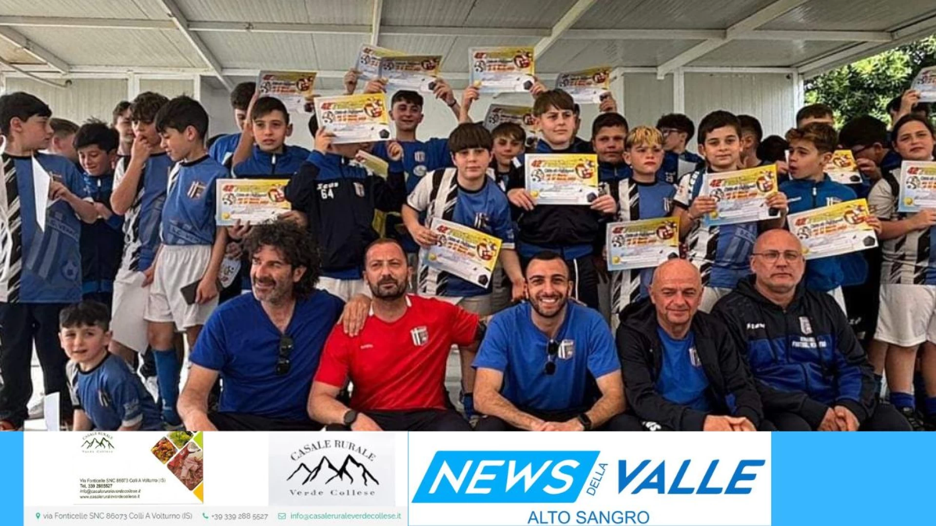 Calcio giovanile: la scuola calcio Venafro si aggiudica  la Coppa Disciplina al 42esimo torneo Citta' di Agropoli.